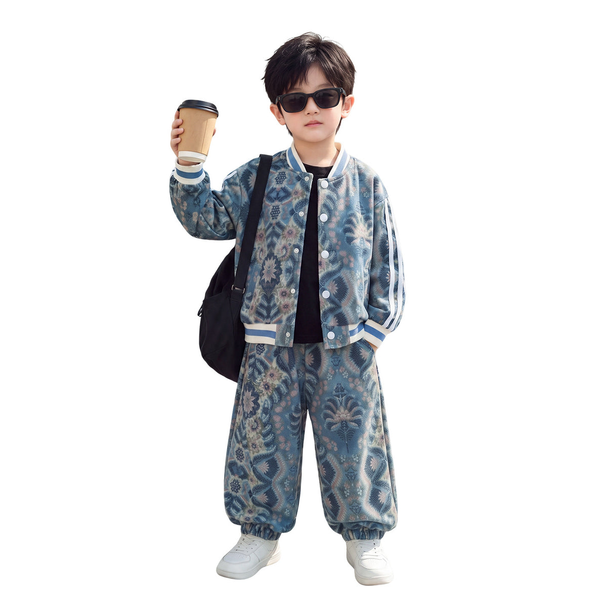 Kids Boys Autumn Two-Piece Set Casual Sports Outfit
