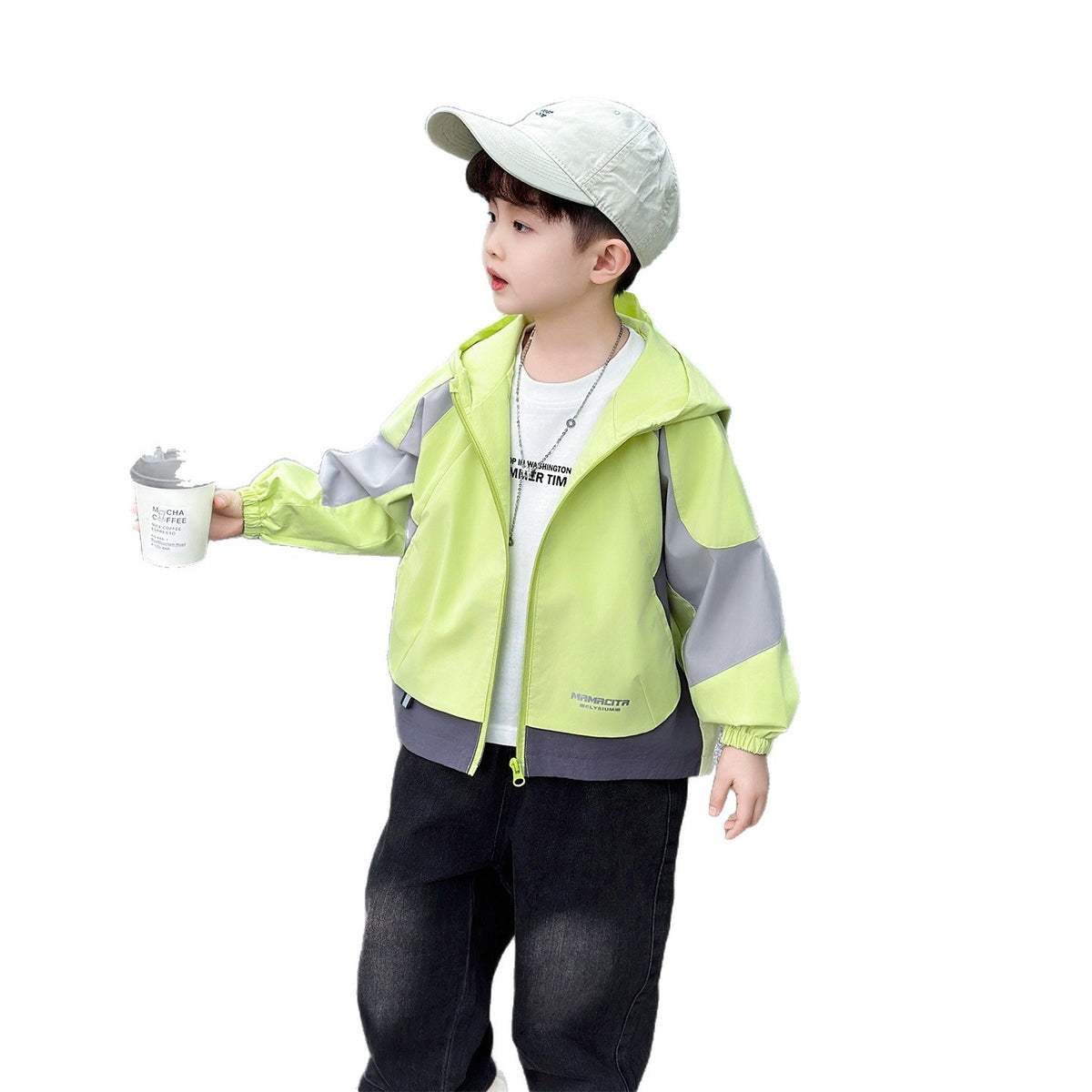 Boys' Windproof Windbreaker Jacket - Stylish Spring Autumn Outerwear