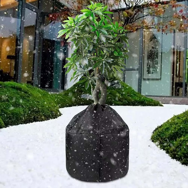 Reusable Oxford Cloth Plant Cover – Windproof Antifreeze Coldproof Tree Root Insulation Bag, Durable Thermal Shield