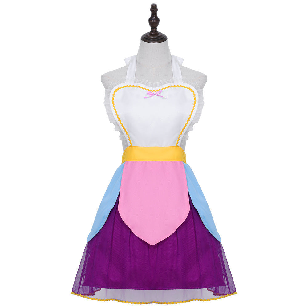 Potts Cosplay Costume Beauty and the Beast Tea Pot Lady Halloween Fairy Tale Character Dress