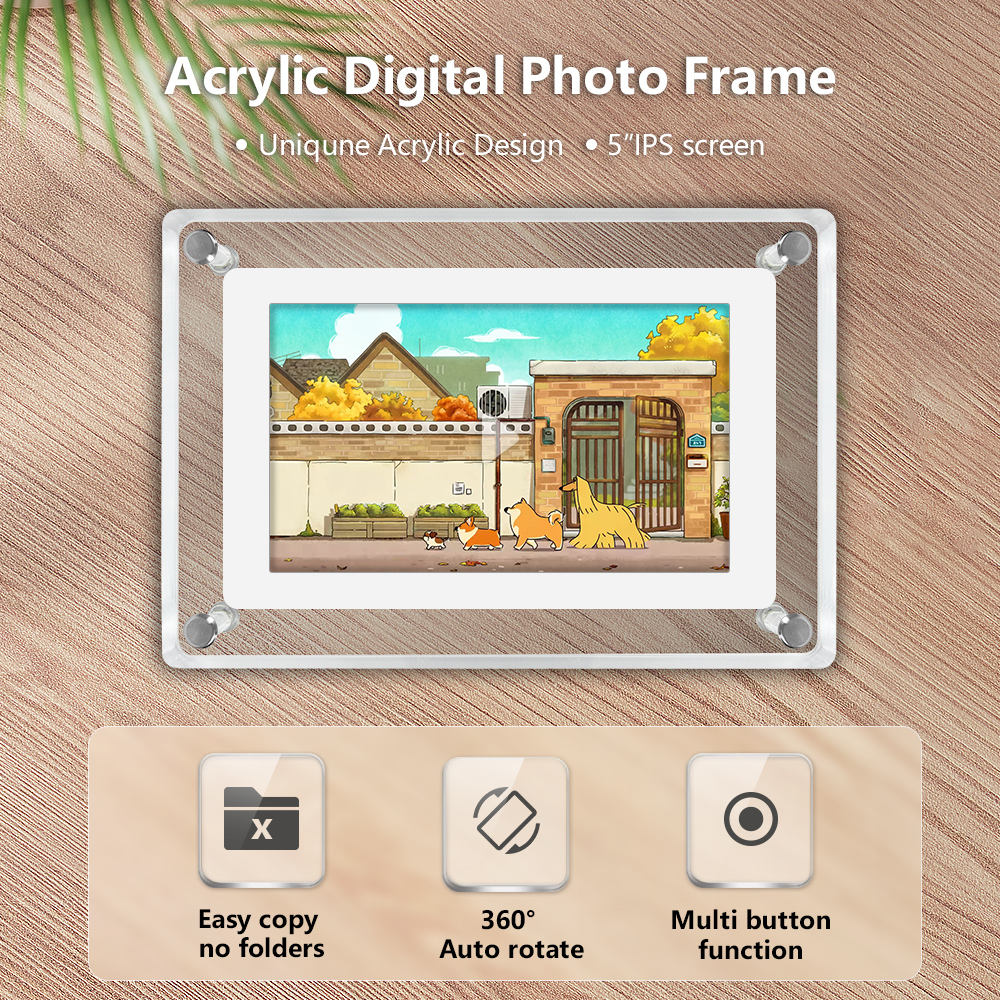 002. 5 inch HD 1080p Digital Photo Frame Advertising Machine Video Picture Player Picture Display Publicity Player