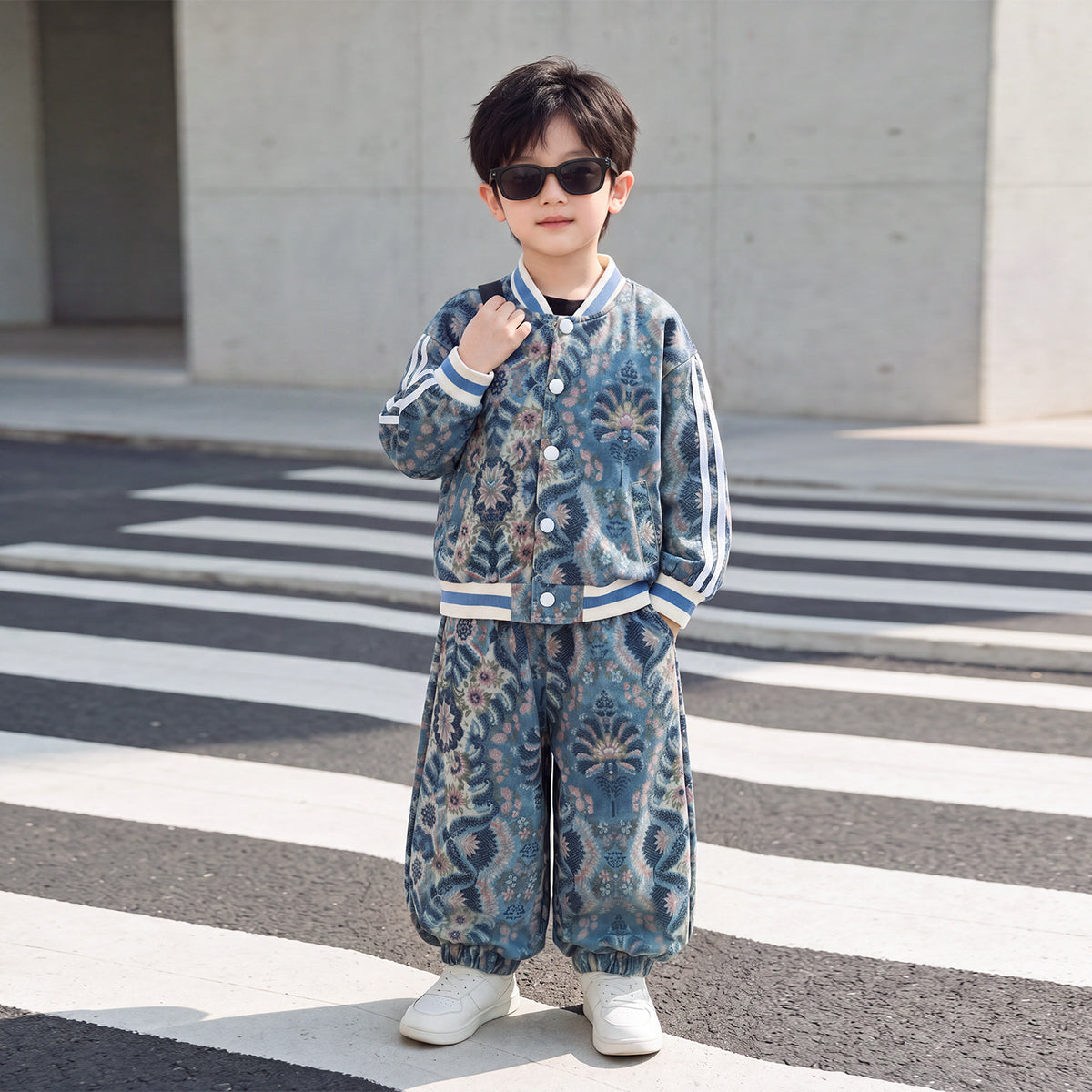 Kids Boys Autumn Two-Piece Set Casual Sports Outfit