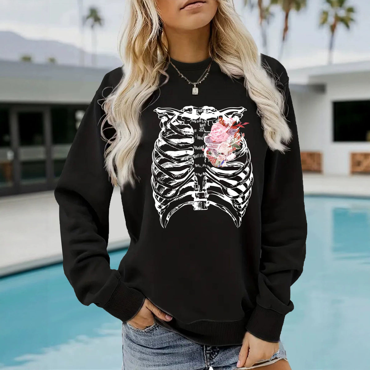 Ribs and floral prints