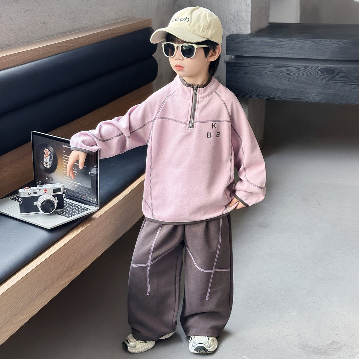 Boys Autumn Spring Casual Two-Piece Set