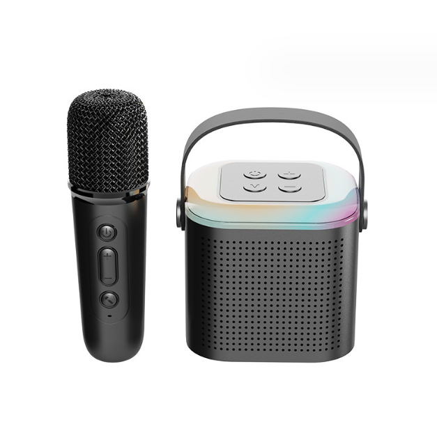007. Y1 Portable and Mini Karaoke machine (Bluetooth speaker with Microphones)