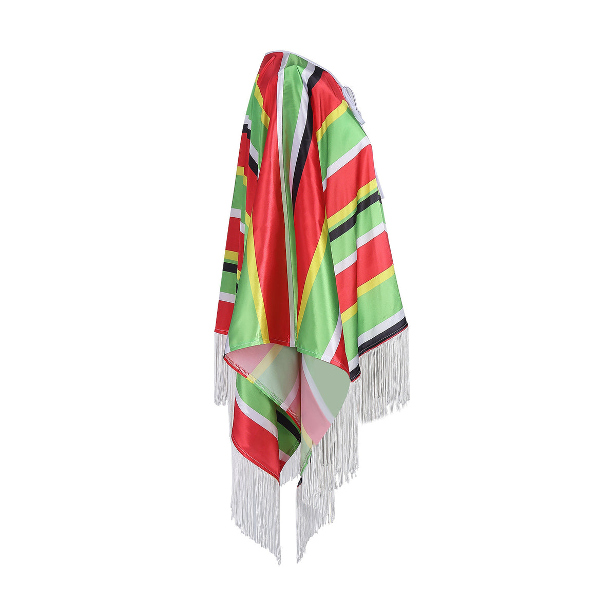 Poncho Costume for Cosplay Party Halloween Mexican Traditional Hat