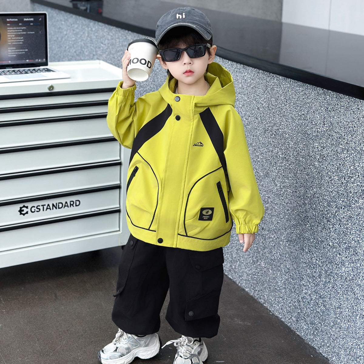 Boys  Casual Outdoor Windbreaker Jacket