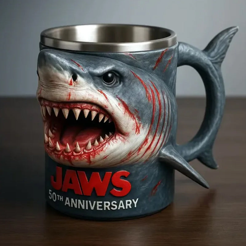 Perfect gift: 3D Shark Mug - Ocean-Themed Decor Gift for Fans & Collectors