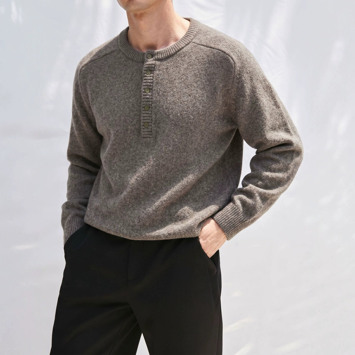 Round neck loose sweater