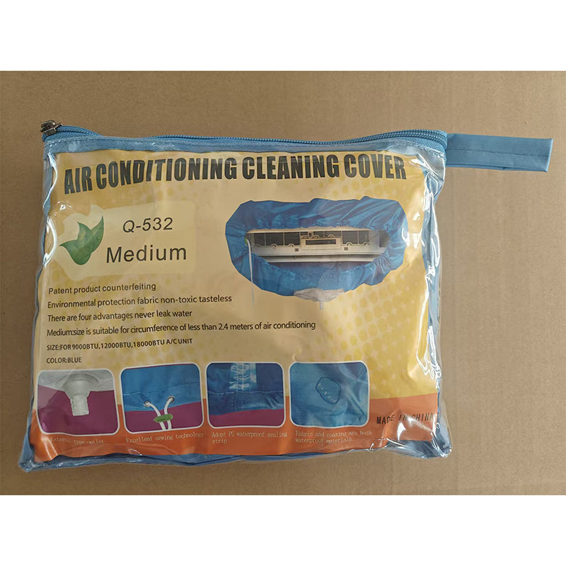 2.4/3.2m AC Cleaning Water Cover Full Set – Waterproof Home Air Conditioner Cleaning Kit with Pipe, Wall & Ceiling Dust Cover