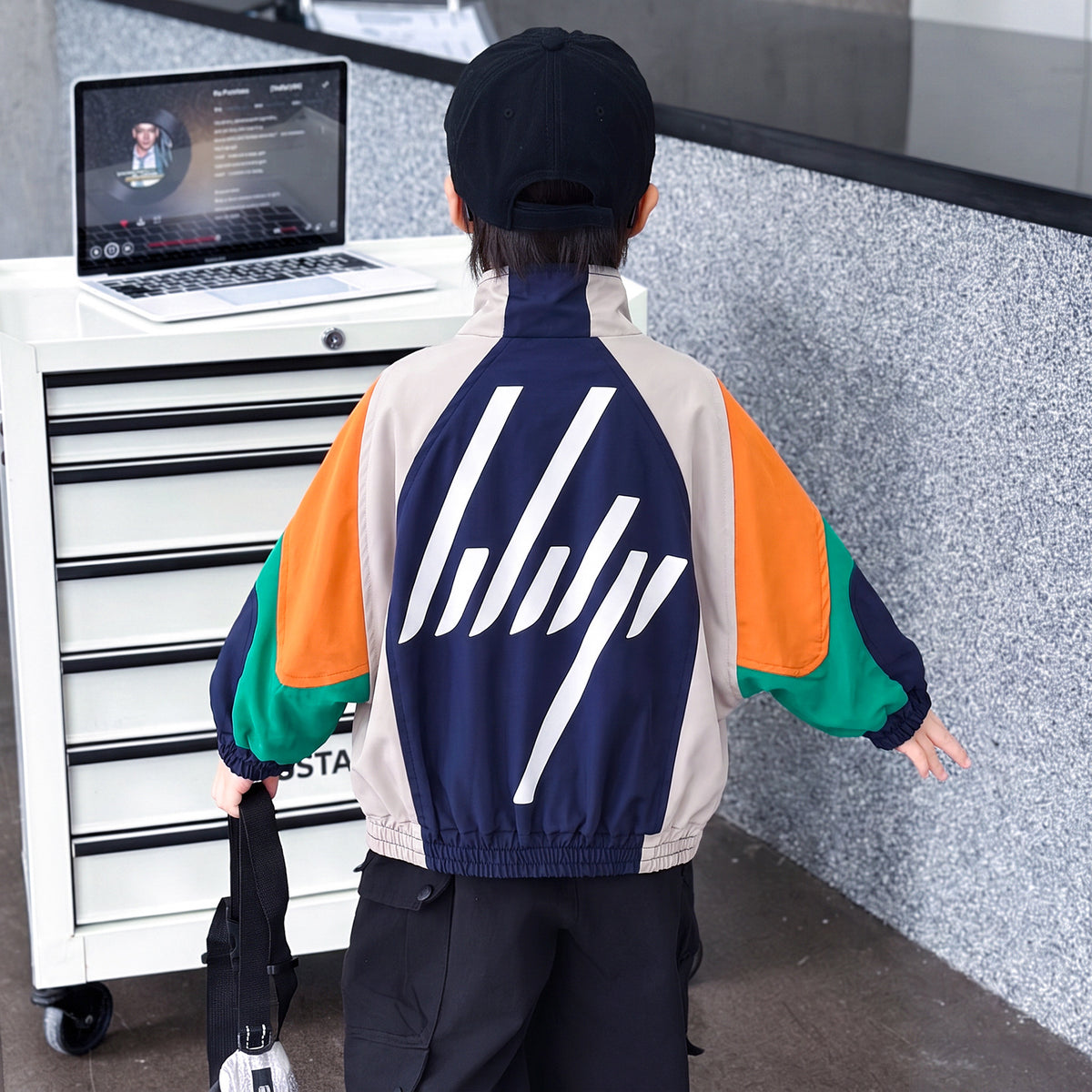 Boys Spring Autumn Cool Stylish Loose Fit Jacket