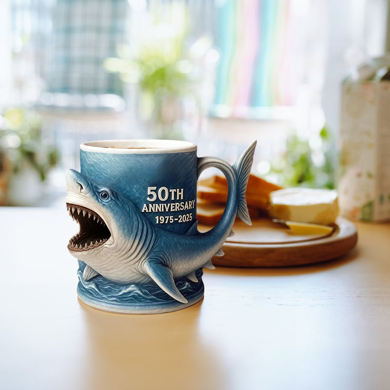 Perfect gift: 3D Shark Mug - Ocean-Themed Decor Gift for Fans & Collectors