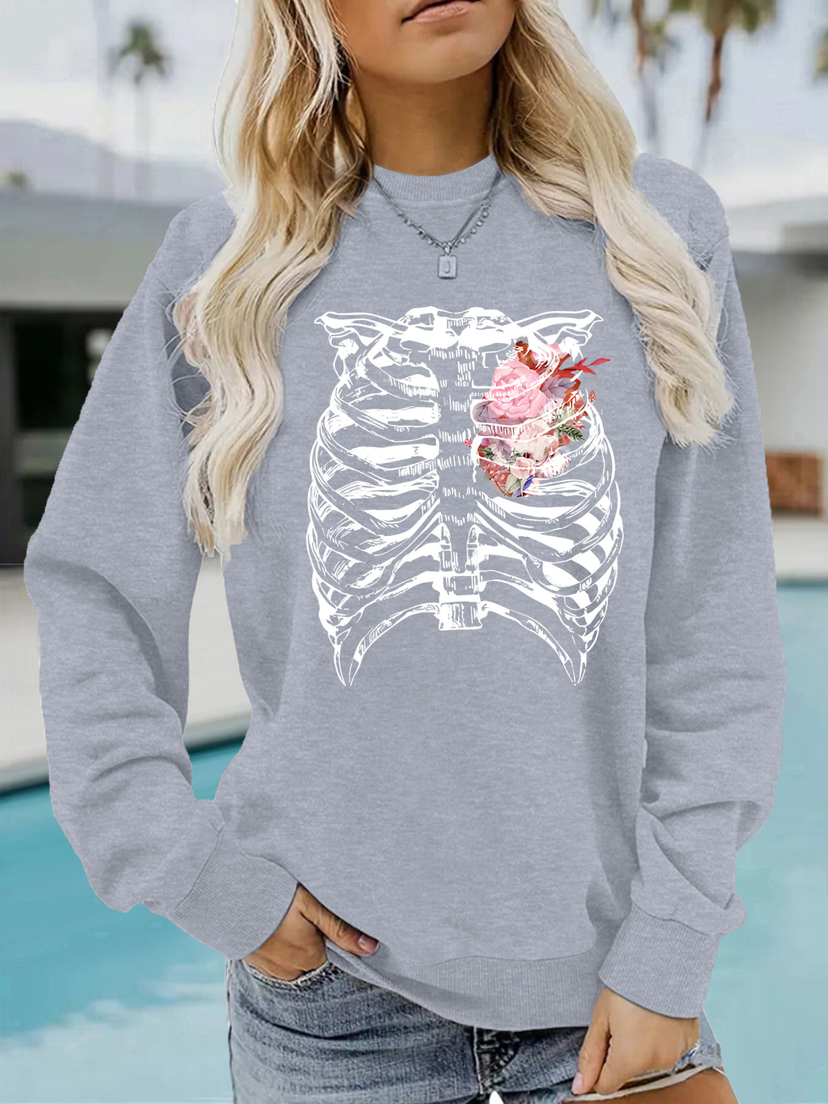 Ribs and floral prints