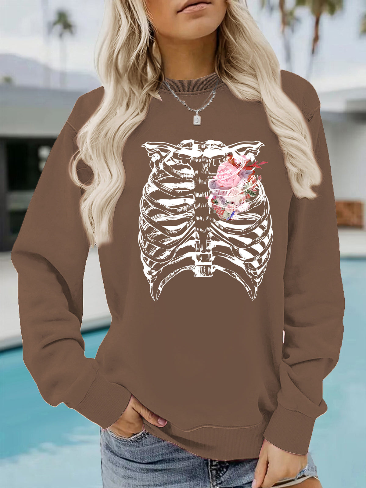 Ribs and floral prints