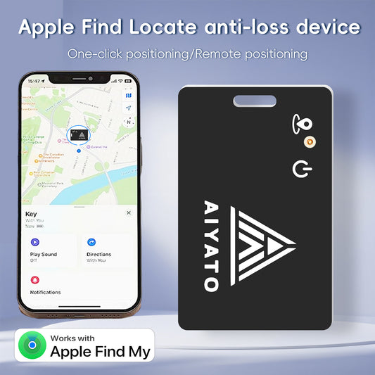 001. AIYATO anti-lost device ultra-thin card charging AirTag locator Love duck head Find My global positioning