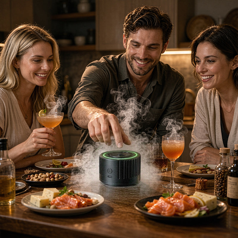 Upgraded Electric Smoker Infuser – Whiskey & Cocktail Smoking Kit, Tabletop Drink Smoke Diffuser, Bartender Tool