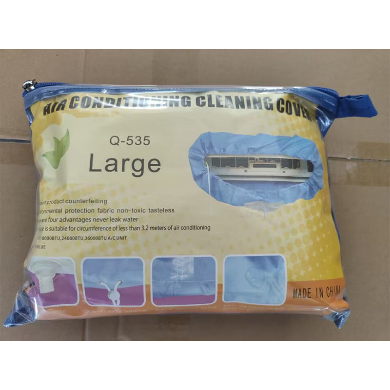 2.4/3.2m AC Cleaning Water Cover Full Set – Waterproof Home Air Conditioner Cleaning Kit with Pipe, Wall & Ceiling Dust Cover