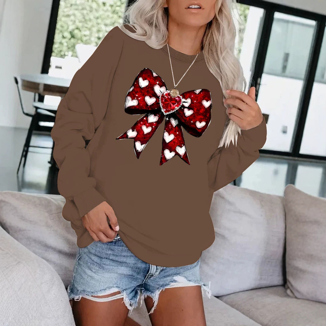 Round neck fleece hoodie