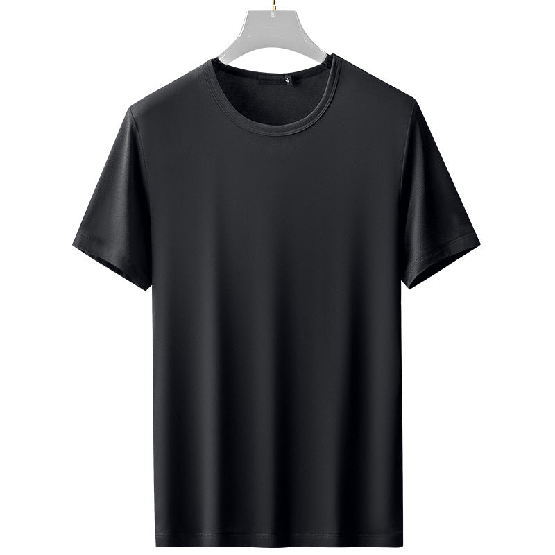 Men's Casual Solid Color Short Sleeve Crew Neck T-Shirt
