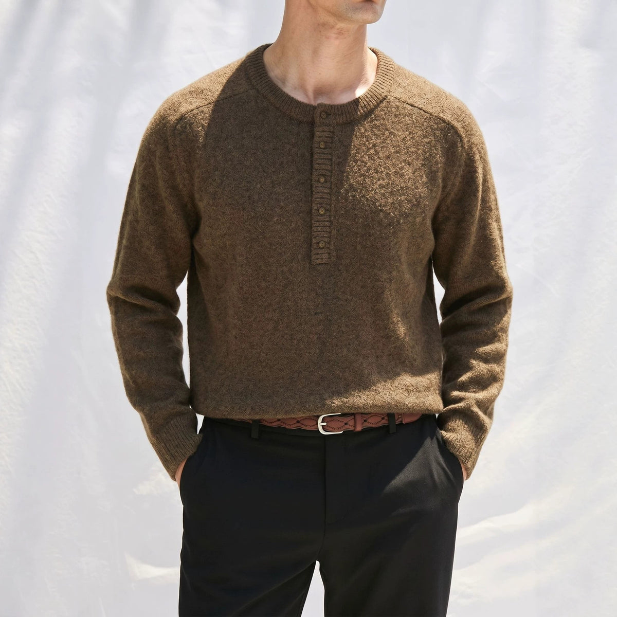 Round neck loose sweater