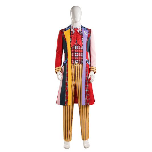 Doctor Who Costume Colin Baker Cosplay Coat Halloween Costume Role Play Outfit