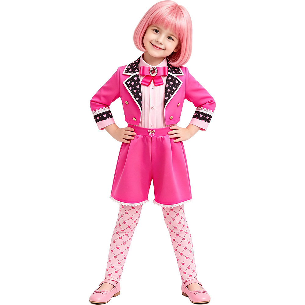 Cosplay Costume Pink Queen of Hearts Performance Dress for Halloween, Convention, Party - Star Inheritance Style