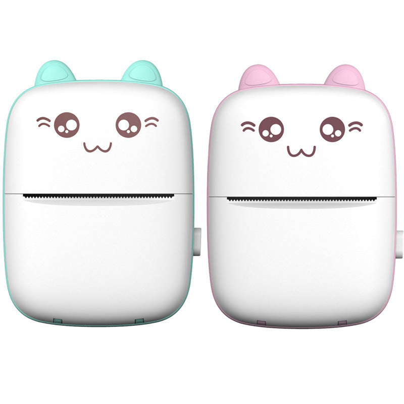 006. Portable MINI Cat Thermal Printer - Print Photos, Labels (58mm Wireless Printing supports Android & IOS)