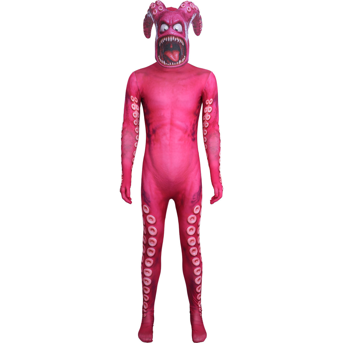 Minions Villain Octopus Cosplay Costume 3D Printed Tentacle Sea Monster Full Body Jumpsuit Halloween Costume