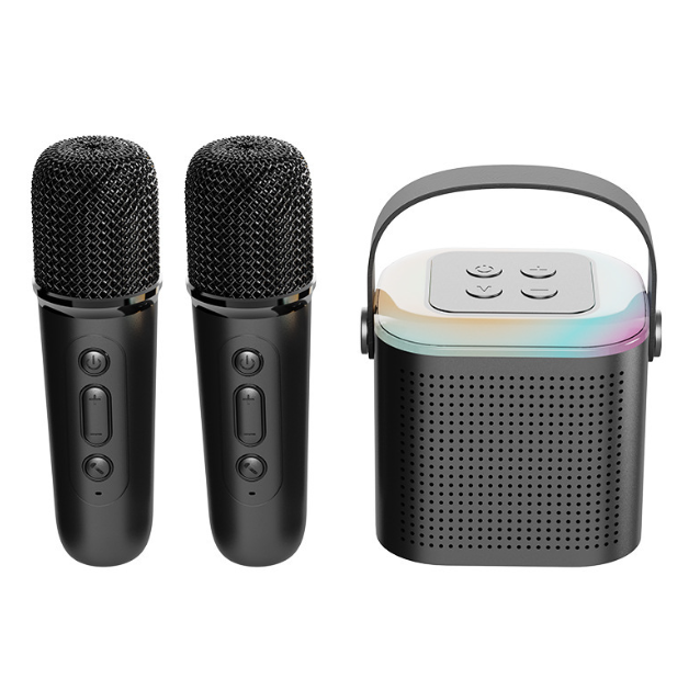 007. Y1 Portable and Mini Karaoke machine (Bluetooth speaker with Microphones)
