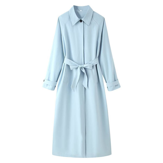 Button up waist windbreaker jacket for women